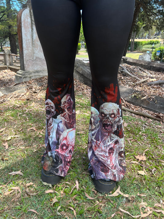 DON'T GET EATEN - zombie attack High waist flares