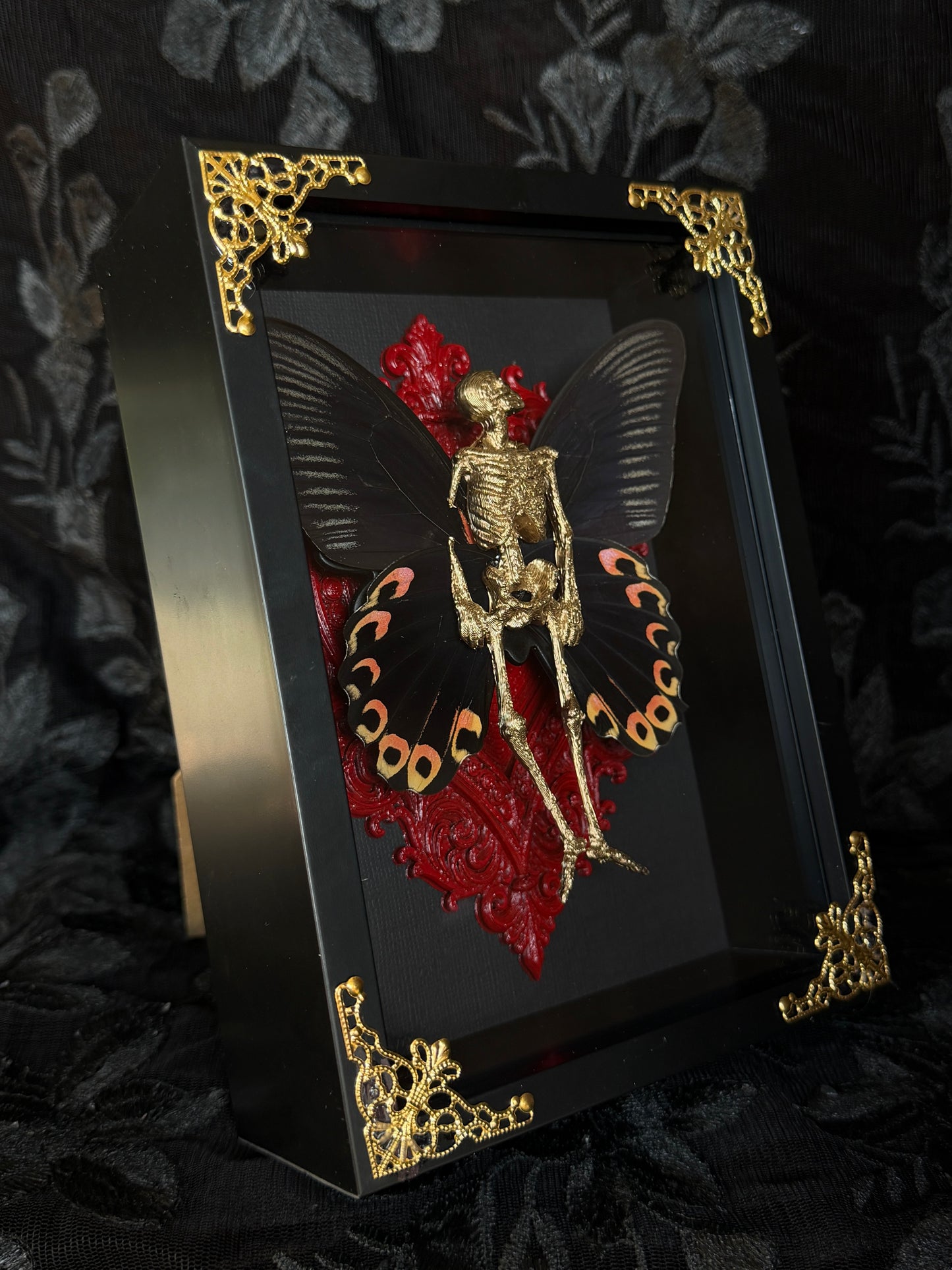 SCARY RED FAIRY - Mother of Hades Dead Fairy Frame