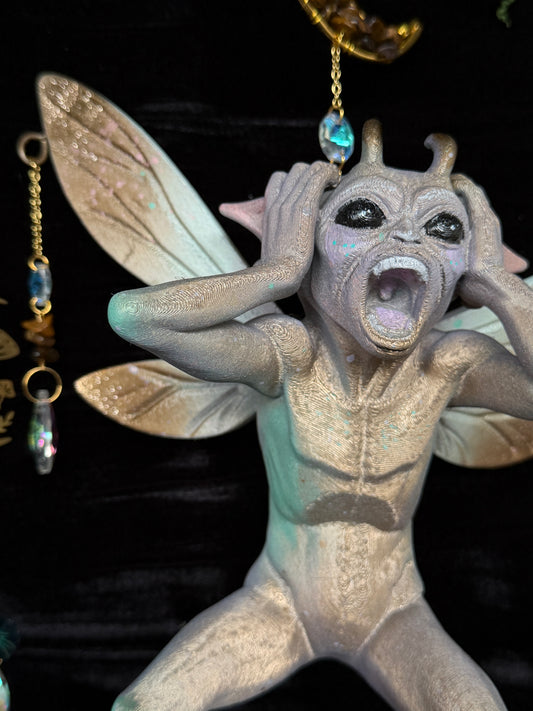 GWENDALINE - Tiger’s Eye Moon Tooth Fairy Creature