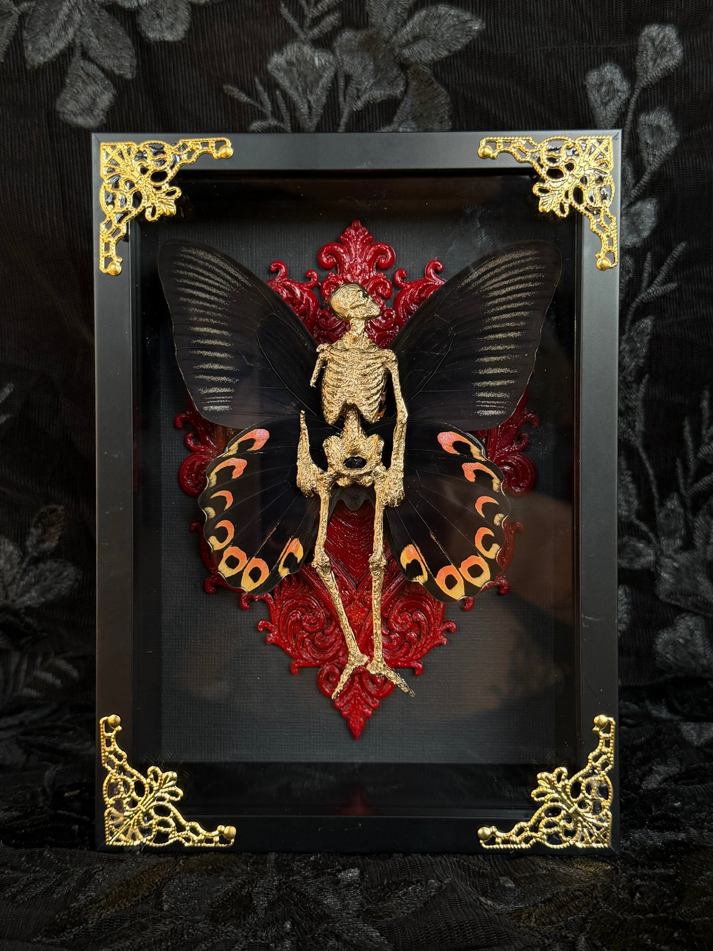 SCARY RED FAIRY - Mother of Hades Dead Fairy Frame