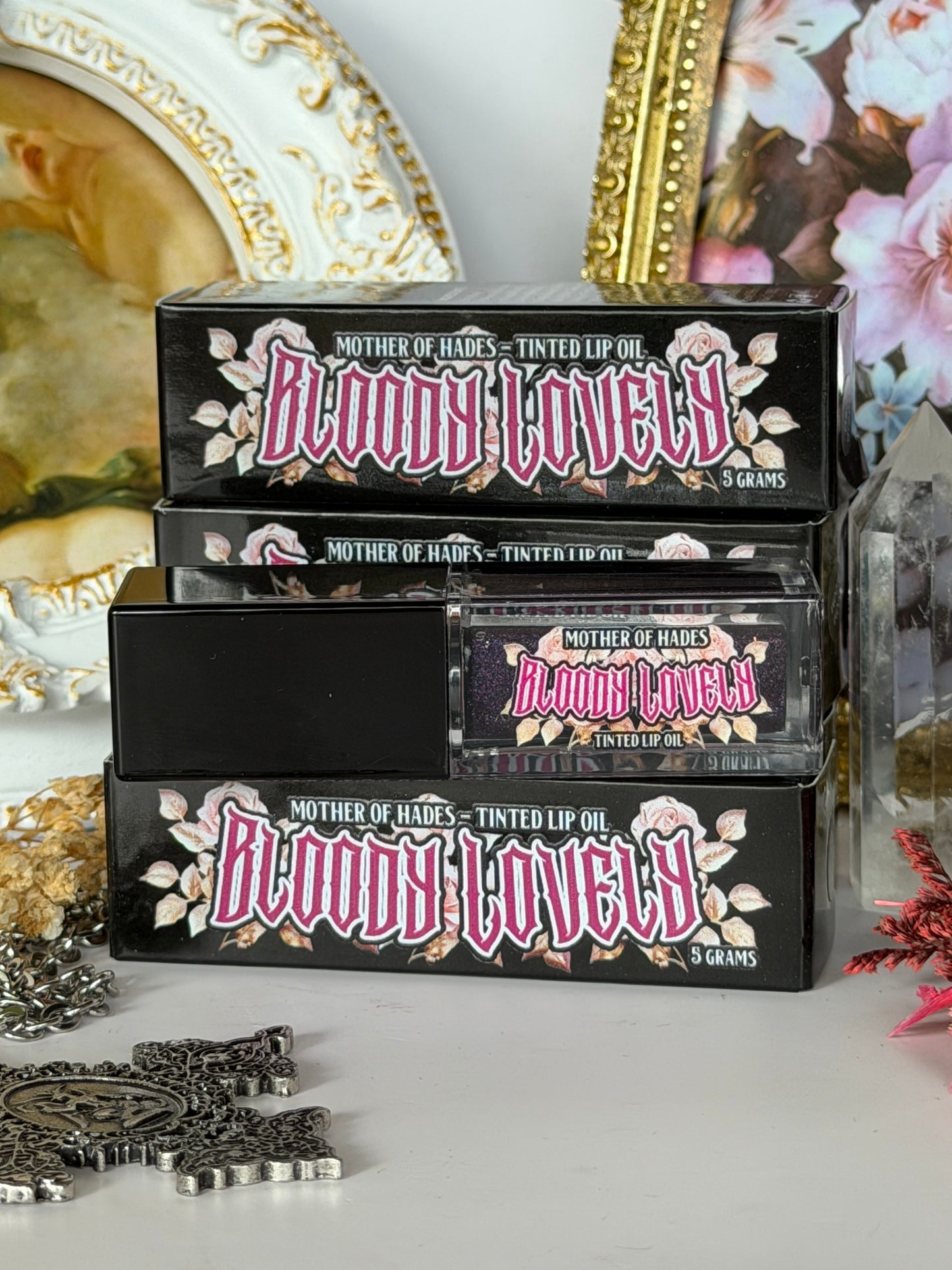 BLOODY LOVELY COLOUR CHANGING TINTED LIP OIL - Doom Bloom