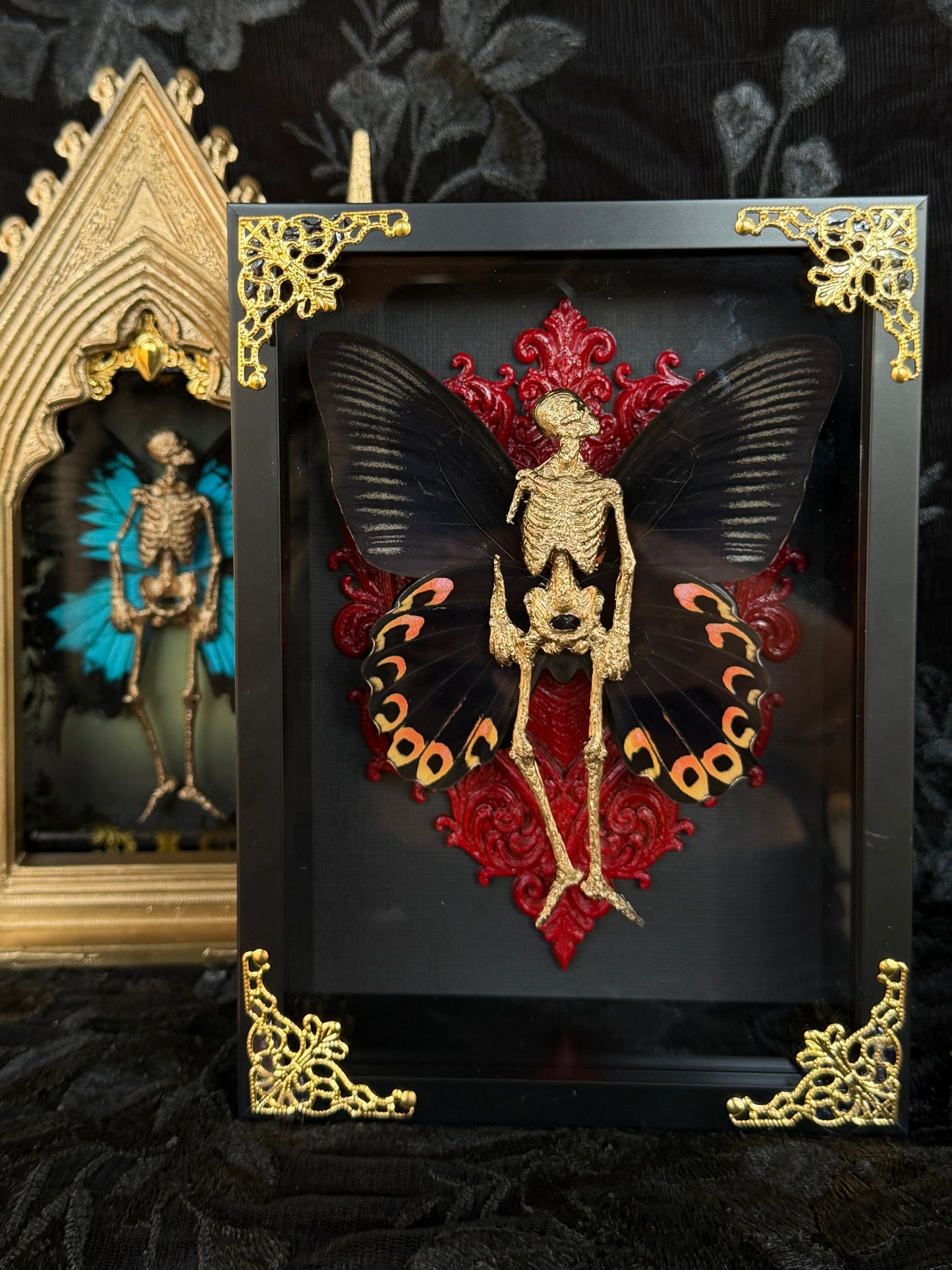 SCARY RED FAIRY - Mother of Hades Dead Fairy Frame