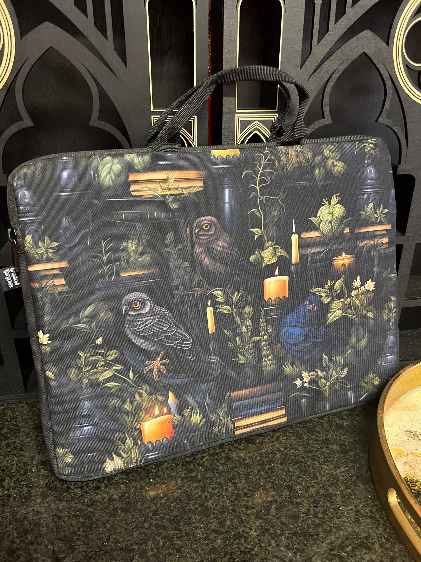 THE DARK LIBRARY - gothic laptop / tech case