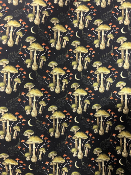 FAIRY RING MAGIC MUSHROOM - Polycotton Fabric from Japan