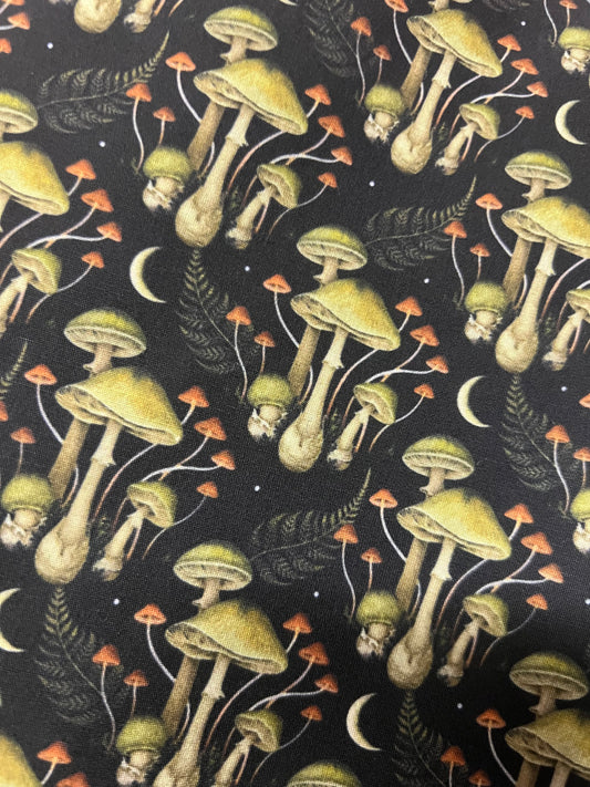 FAIRY RING MAGIC MUSHROOM - Polycotton Fabric from Japan