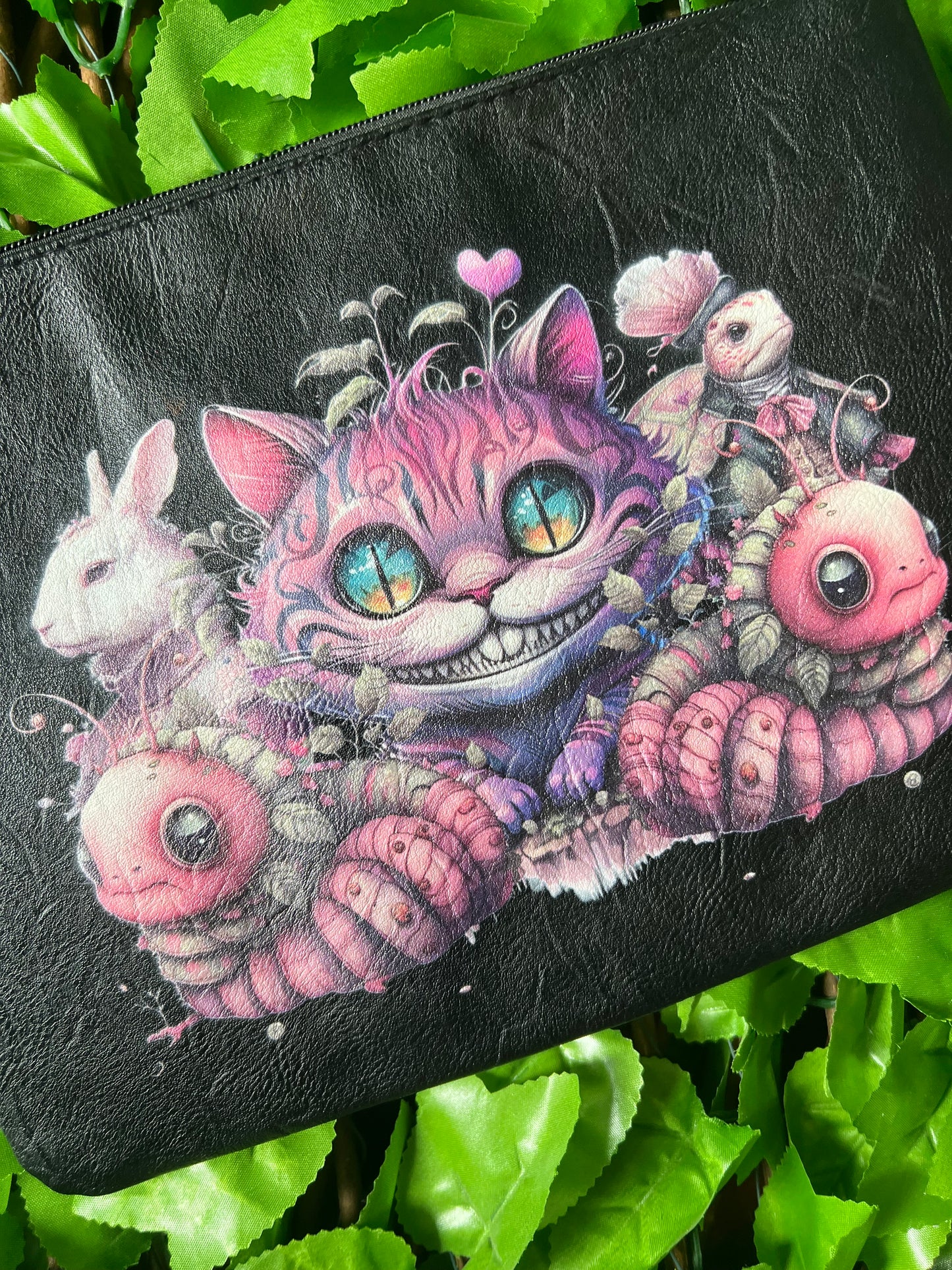 WONDERLAND - CHESHIRE CAT Clutch purse / bag