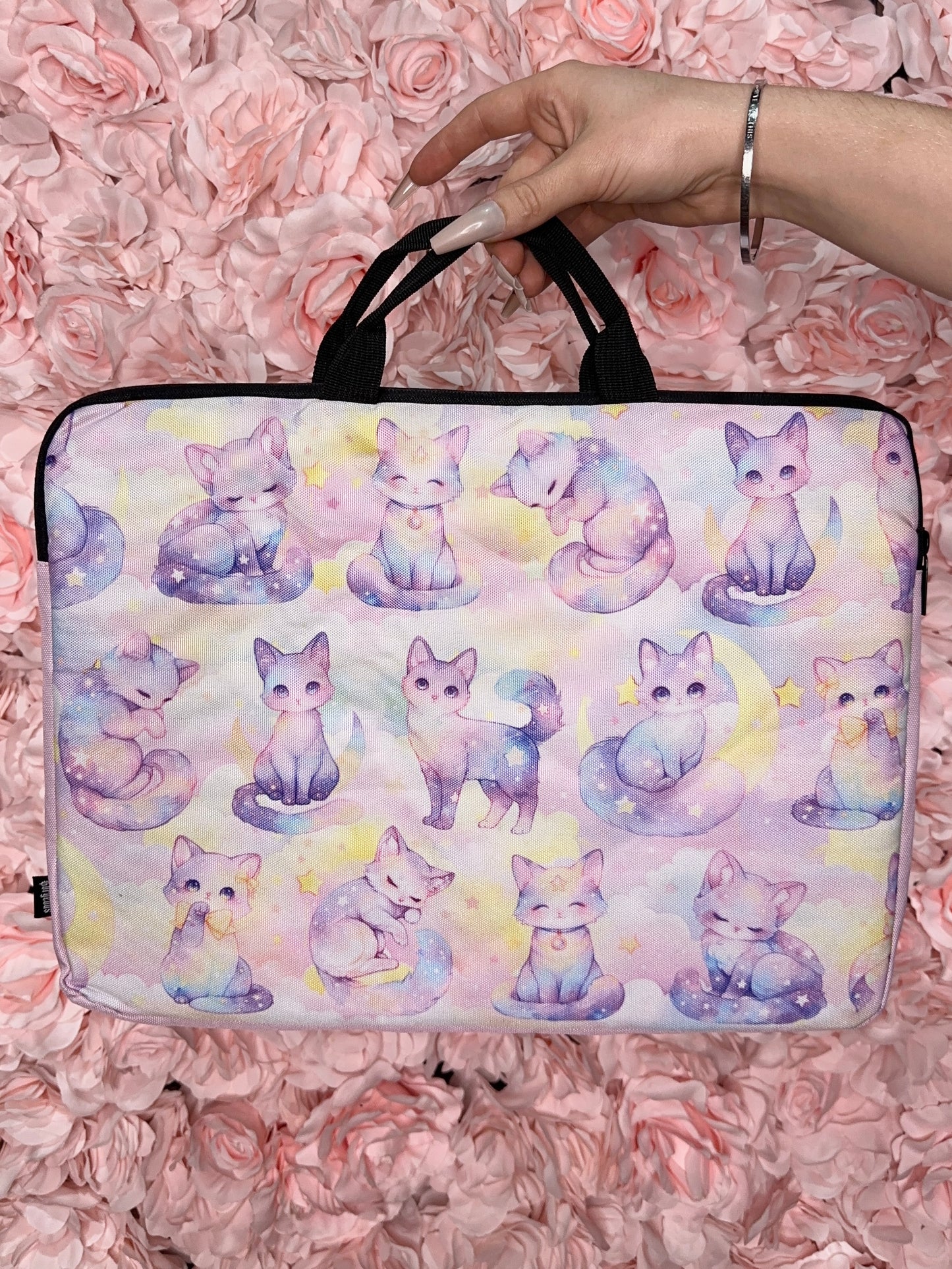 MYSTICAT - canvas laptop / tech case