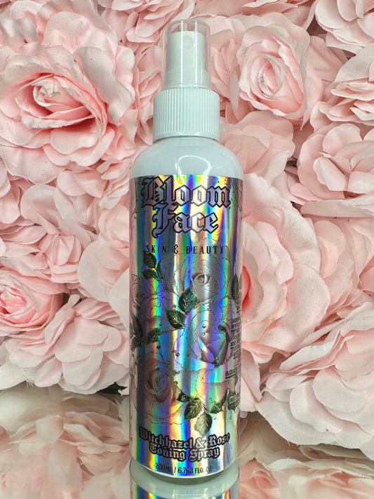 BLOOM FACE WITCHHAZEL & ROSE TONING SPRAY