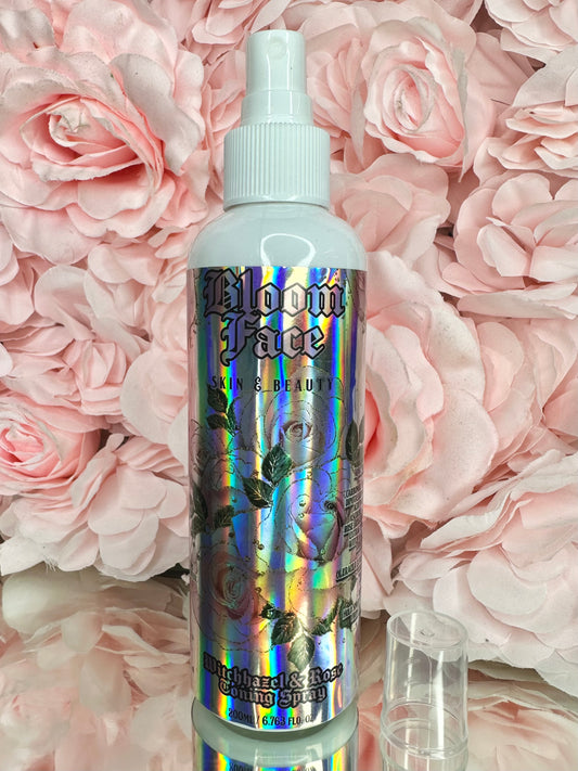 BLOOM FACE WITCHHAZEL & ROSE TONING SPRAY