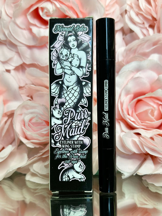 PURRMAID BLACK - Eyeliner stamp with liquid liner