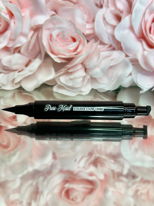 PURRMAID BLACK - Eyeliner stamp with liquid liner