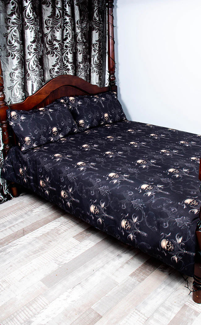 DAMASCUS SKULL Quilt Cover Set & Pillowcases