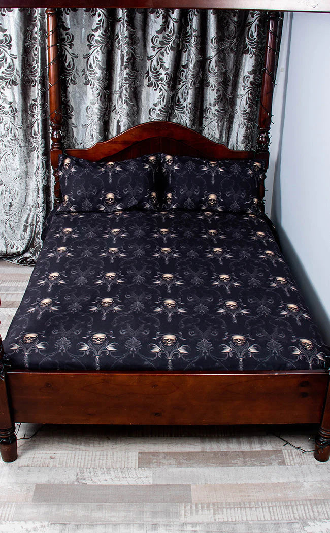 DAMASCUS SKULL Quilt Cover Set & Pillowcases