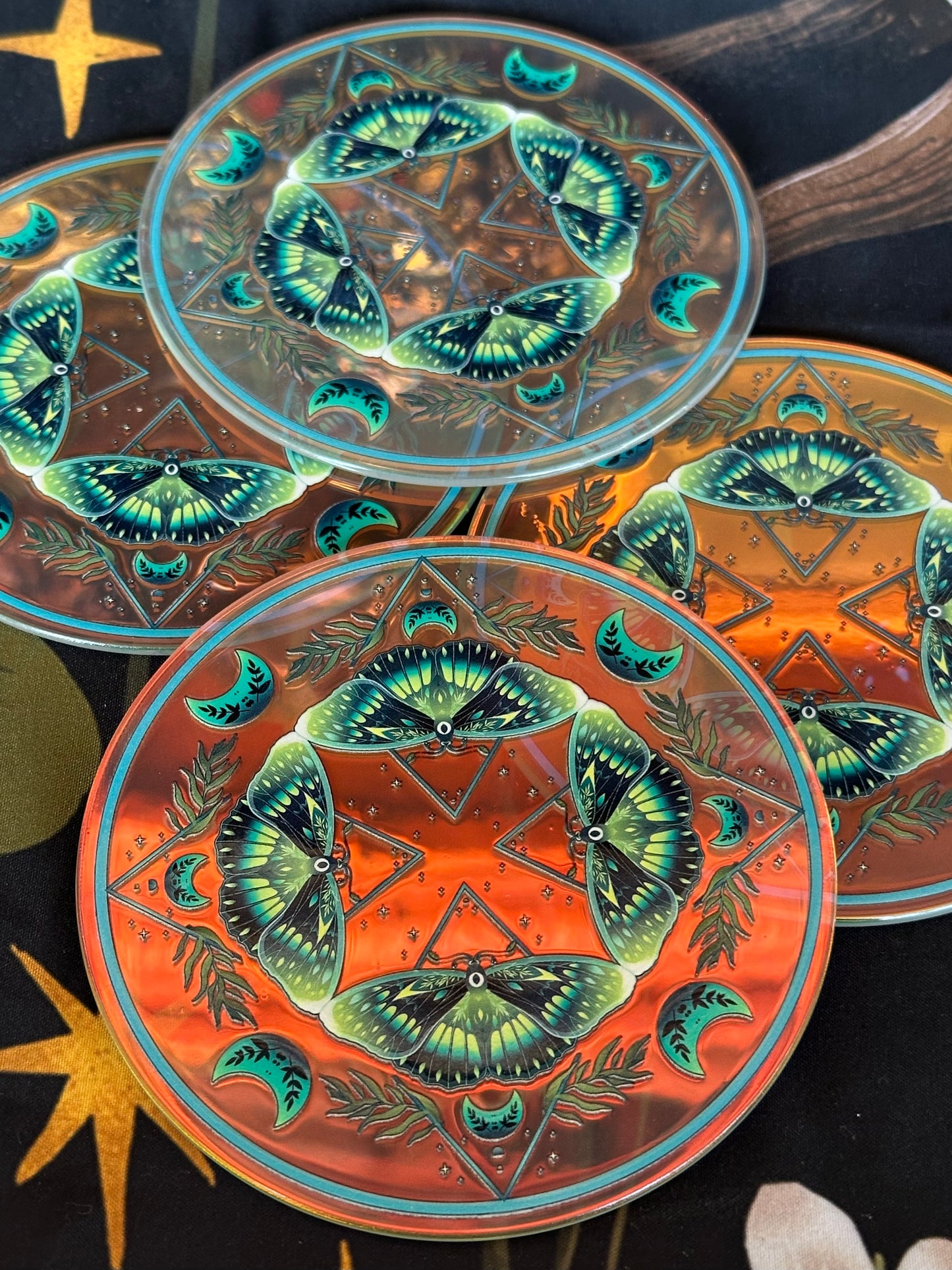 LA BELLA LUNA - Iridescent Coaster Set