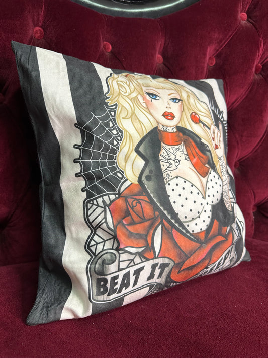 BEAT IT CREEP - Rose Demon Cushion Cover