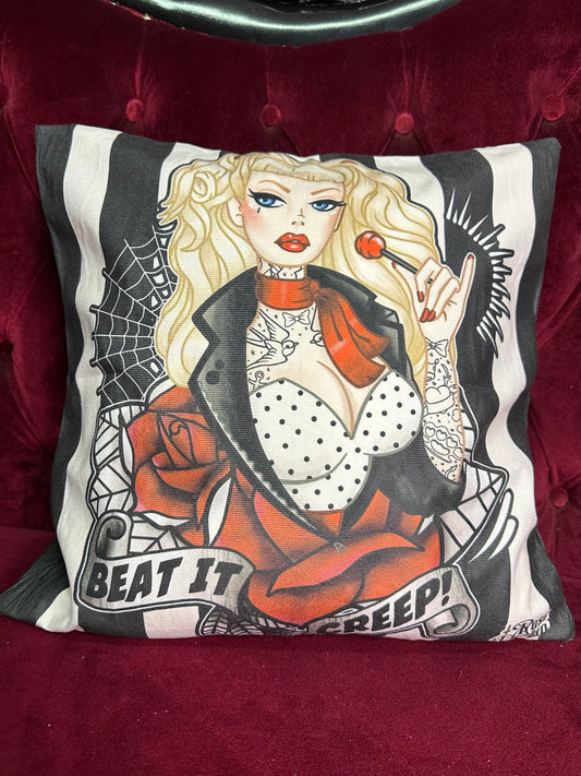 BEAT IT CREEP - Rose Demon Cushion Cover