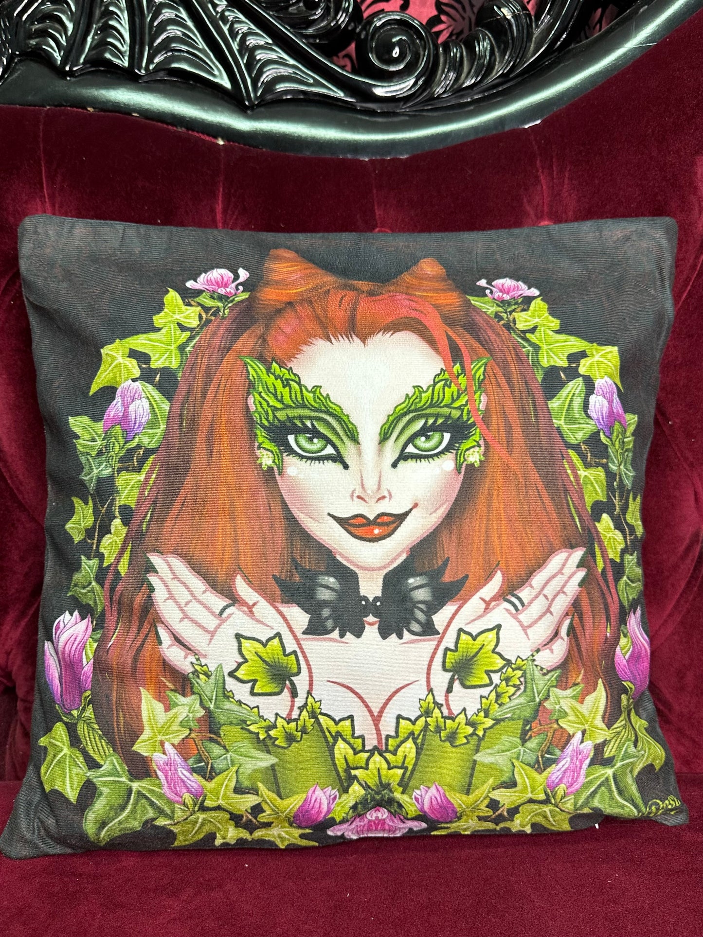 THE POISONOUS ONE - Rose Demon Cushion Cover