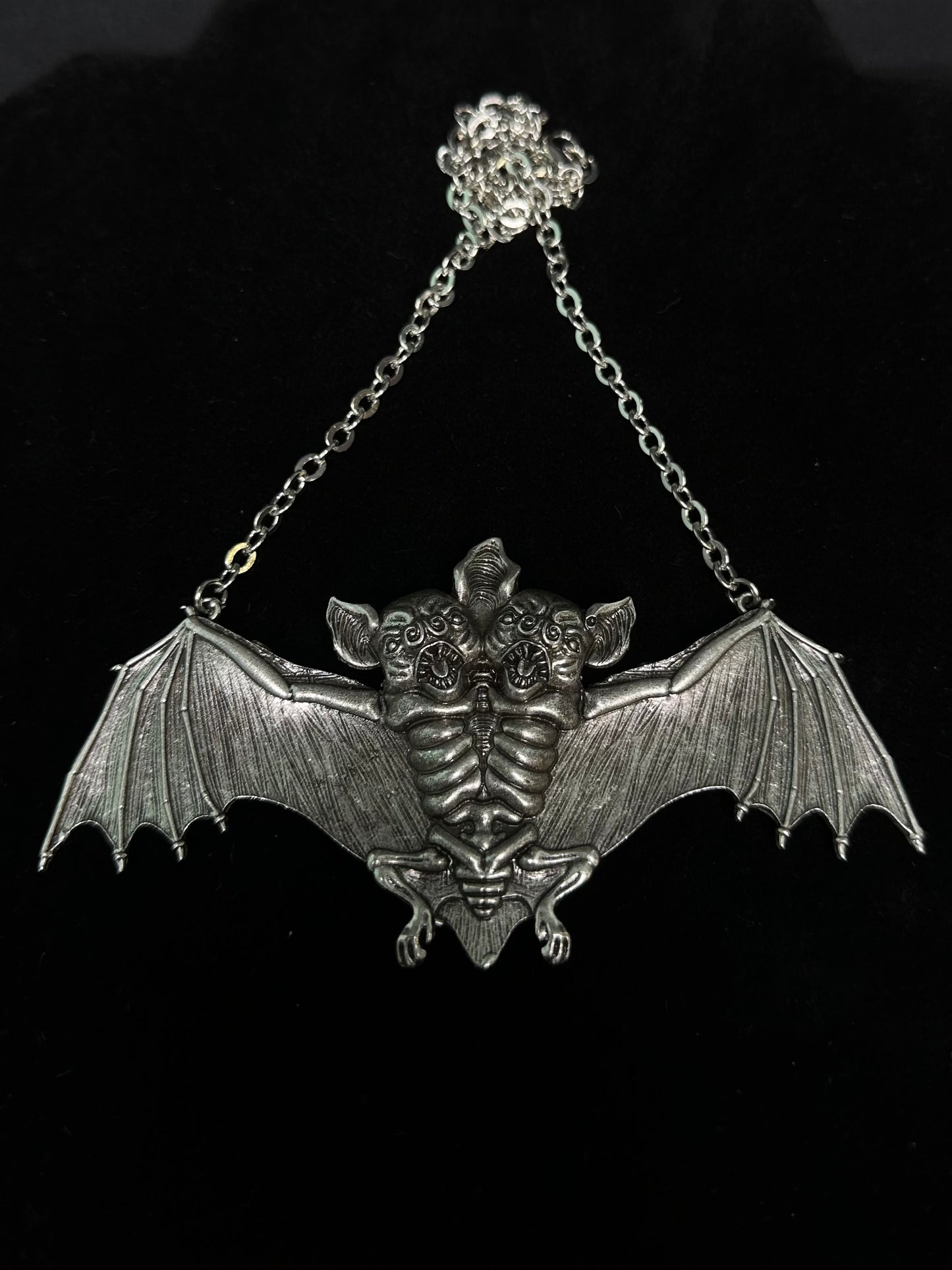 TWO FACED MACABRE BAT - Mother Of Hades X BESERK Necklace