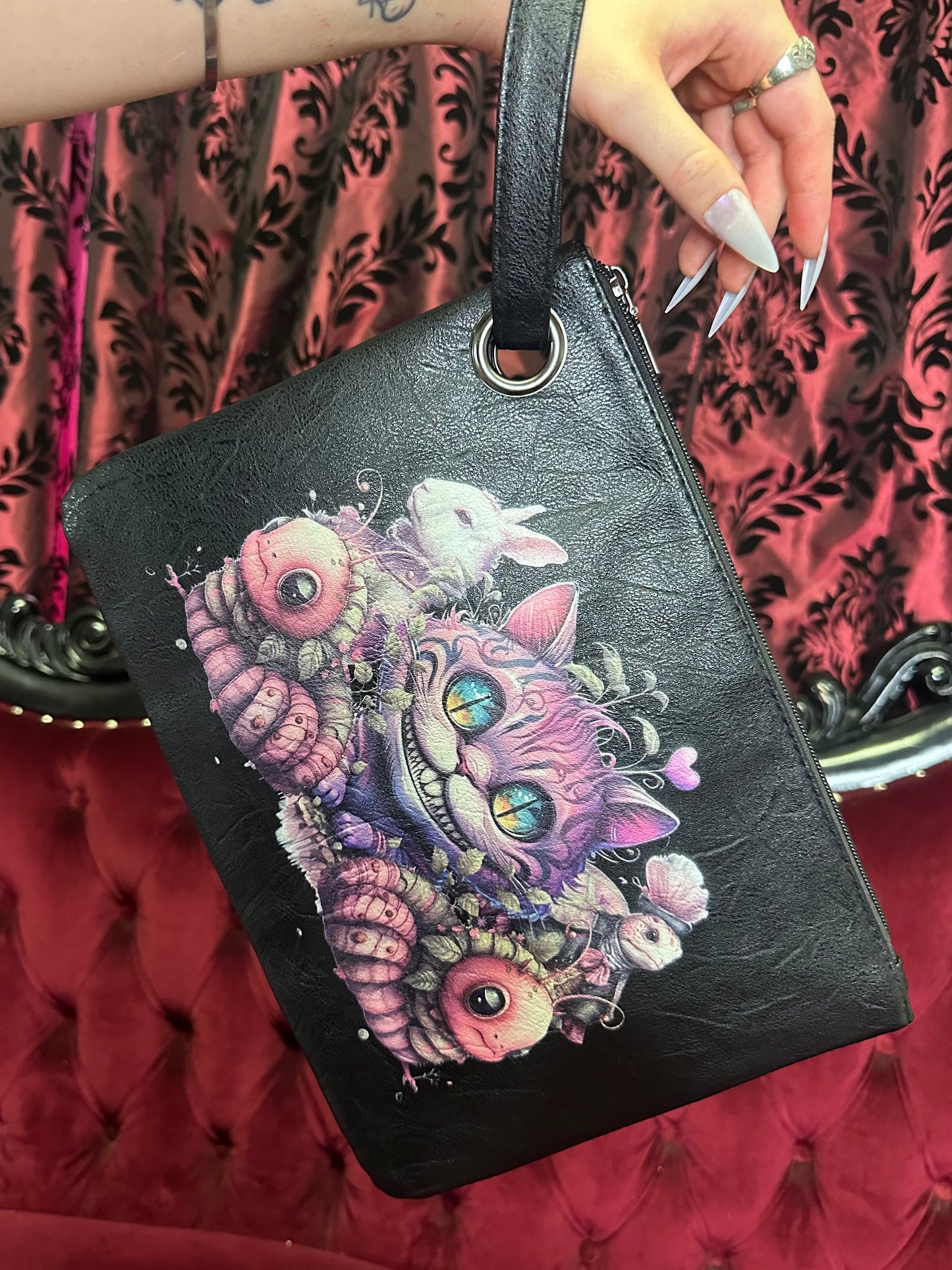 WONDERLAND - CHESHIRE CAT Clutch purse / bag