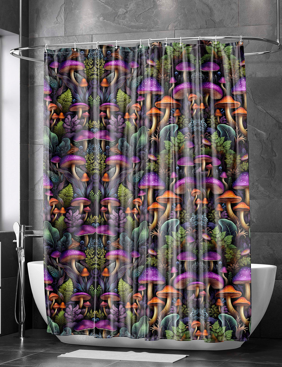 LUMINOUS GLOOM - Shower Curtain / Bath Mat Set