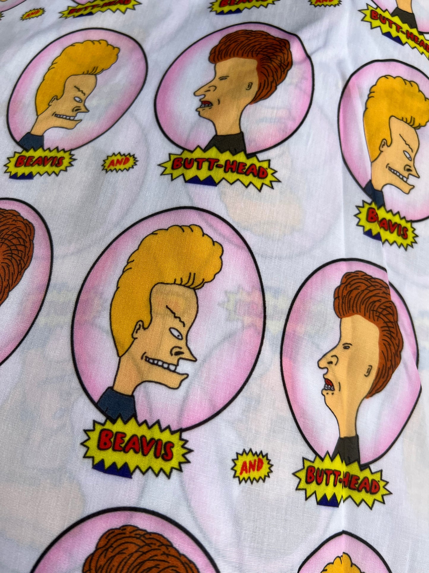 BEAVIS & BUTTHEAD - Retro Polycotton Fabric