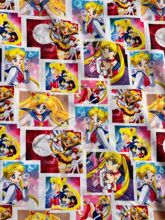 SAILOR SCOUTS - Polycotton Fabric from Japan