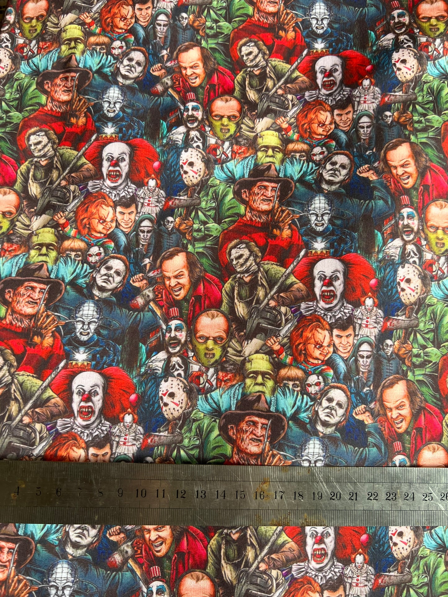 HORROR ICONS - Polycotton Fabric from Japan