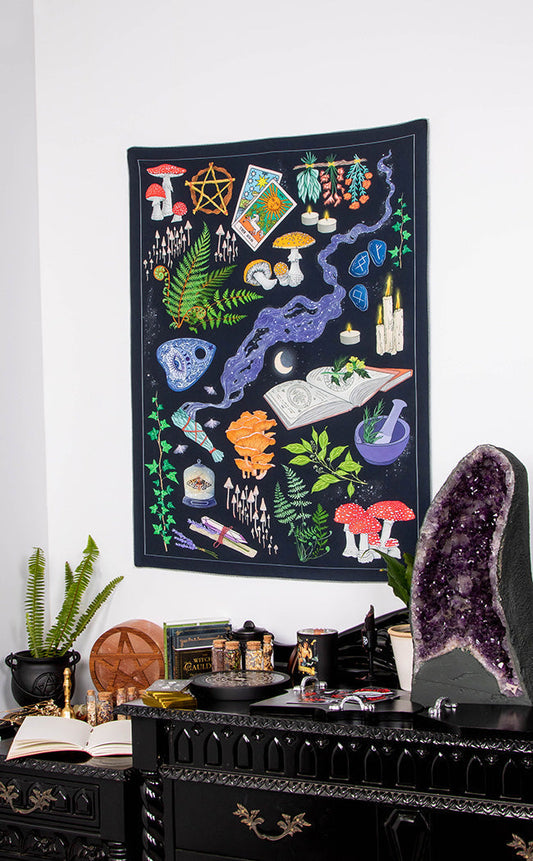 FOREST WITCH - Wall hanging Tapestry